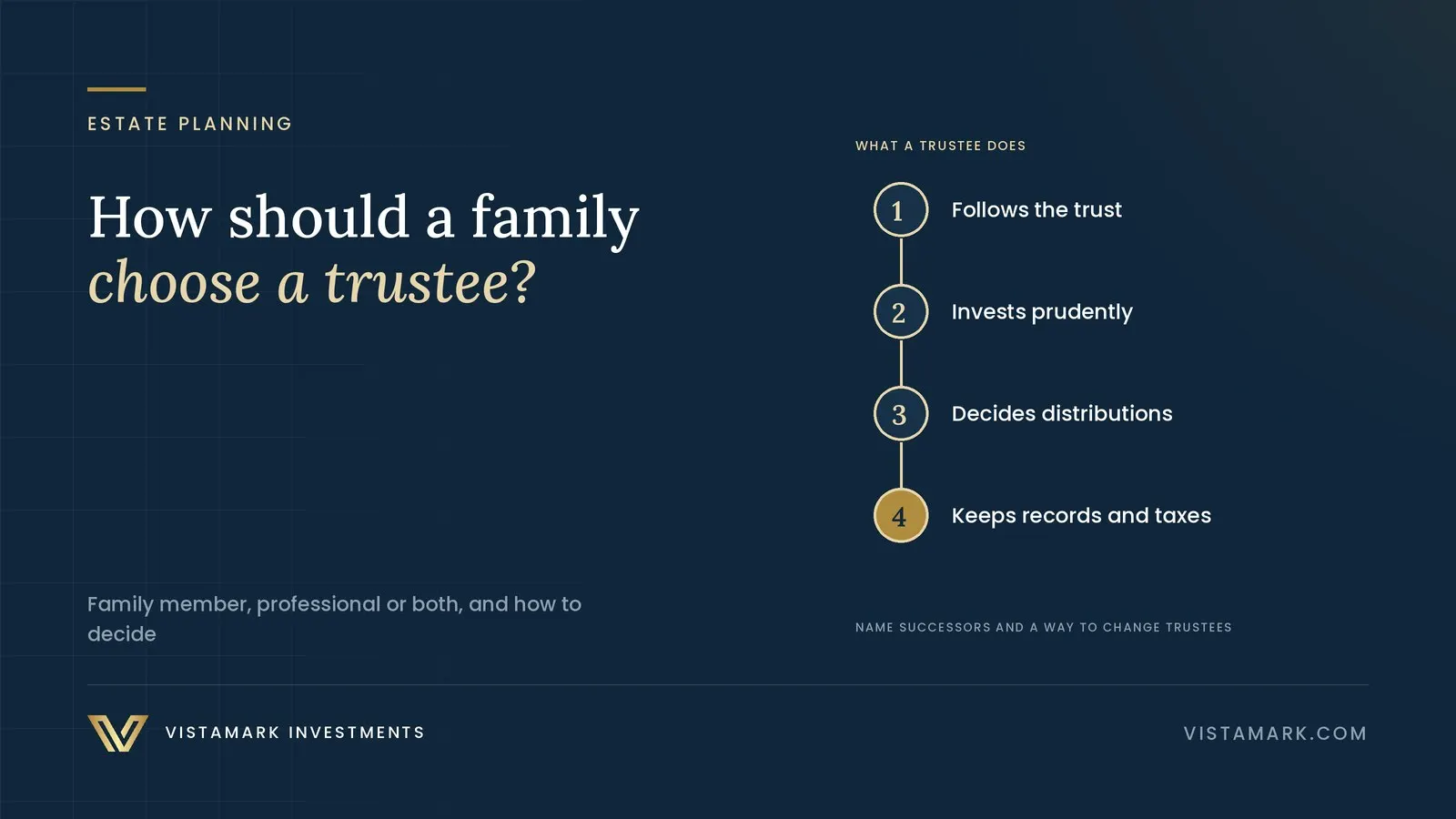 How Should a Family Choose a Trustee?