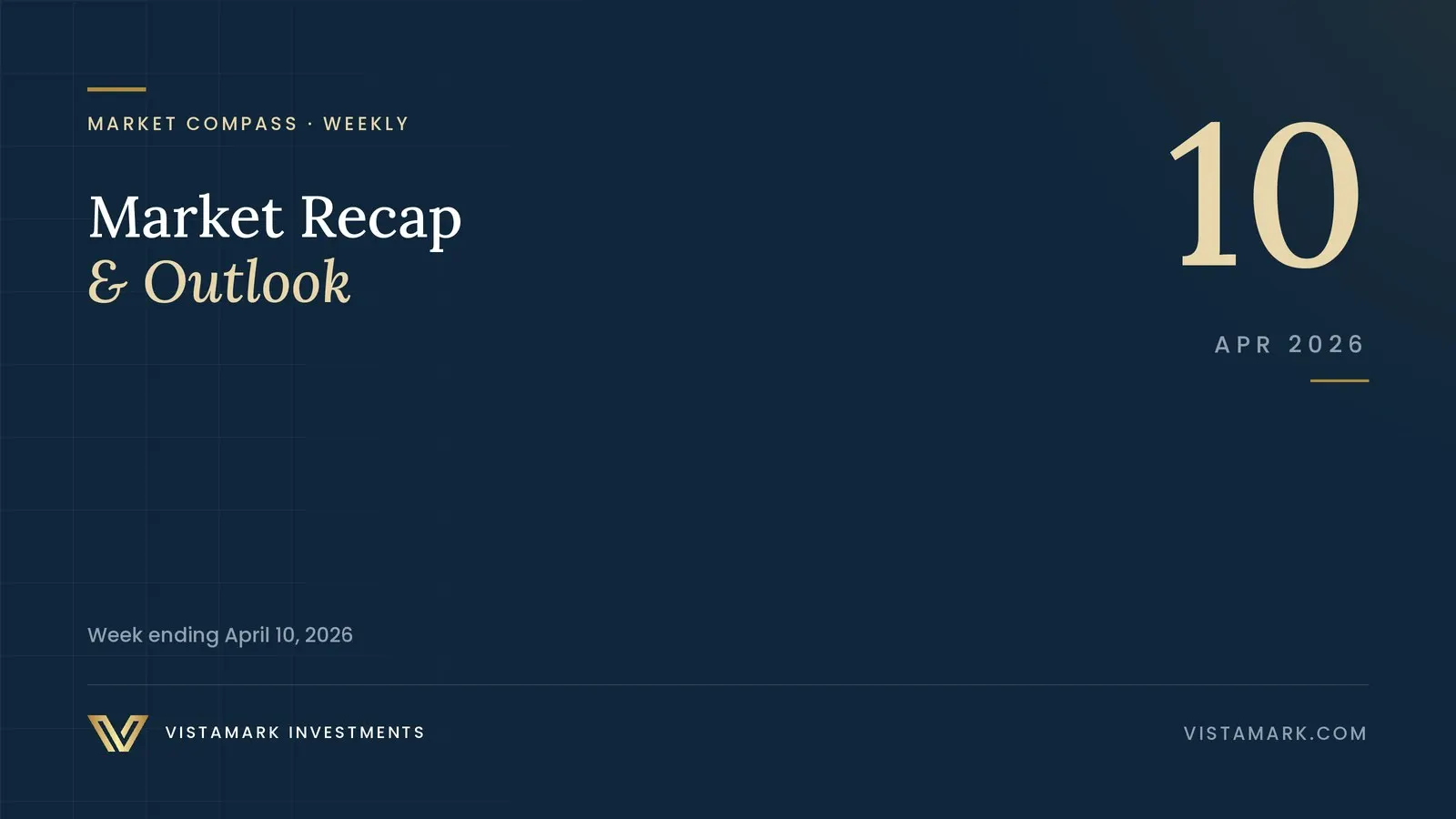 Market Recap & Outlook: Your Weekly Market Compass – April 10, 2026 — Vistamark Investments