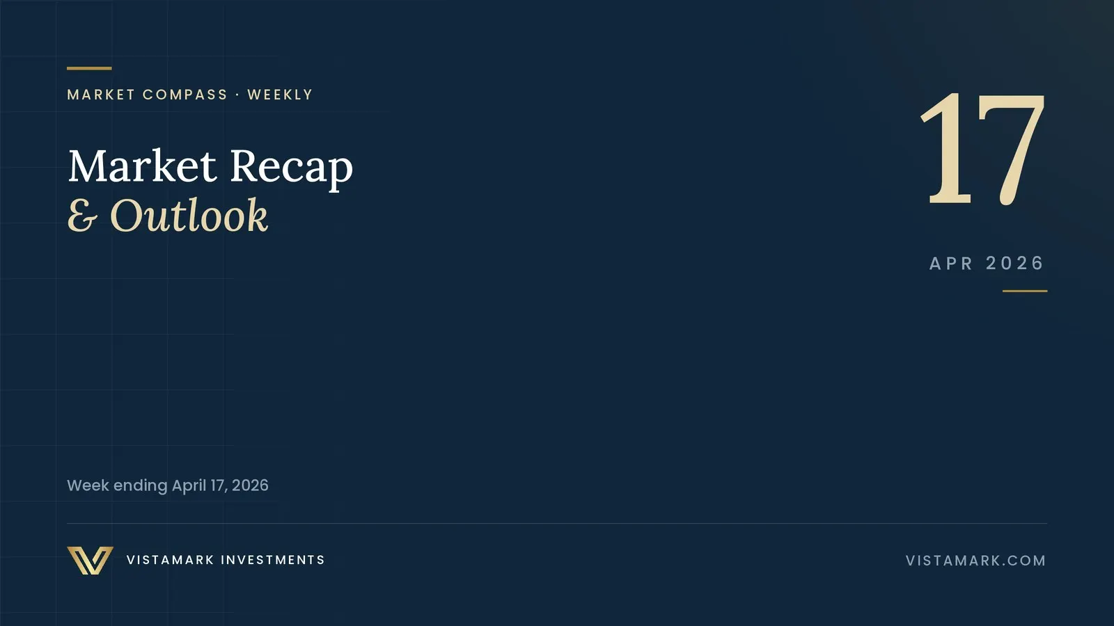 Market Recap & Outlook: Your Weekly Market Compass – April 17, 2026 — Vistamark Investments