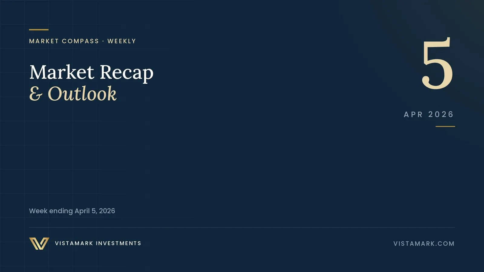 Market Recap & Outlook: Your Weekly Market Compass – April 5, 2026 — Vistamark Investments