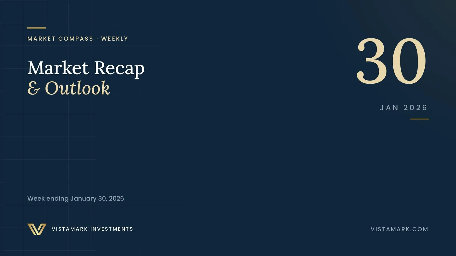 Market Recap & Outlook: Your Weekly Market Compass – January 30, 2026 — Vistamark Investments