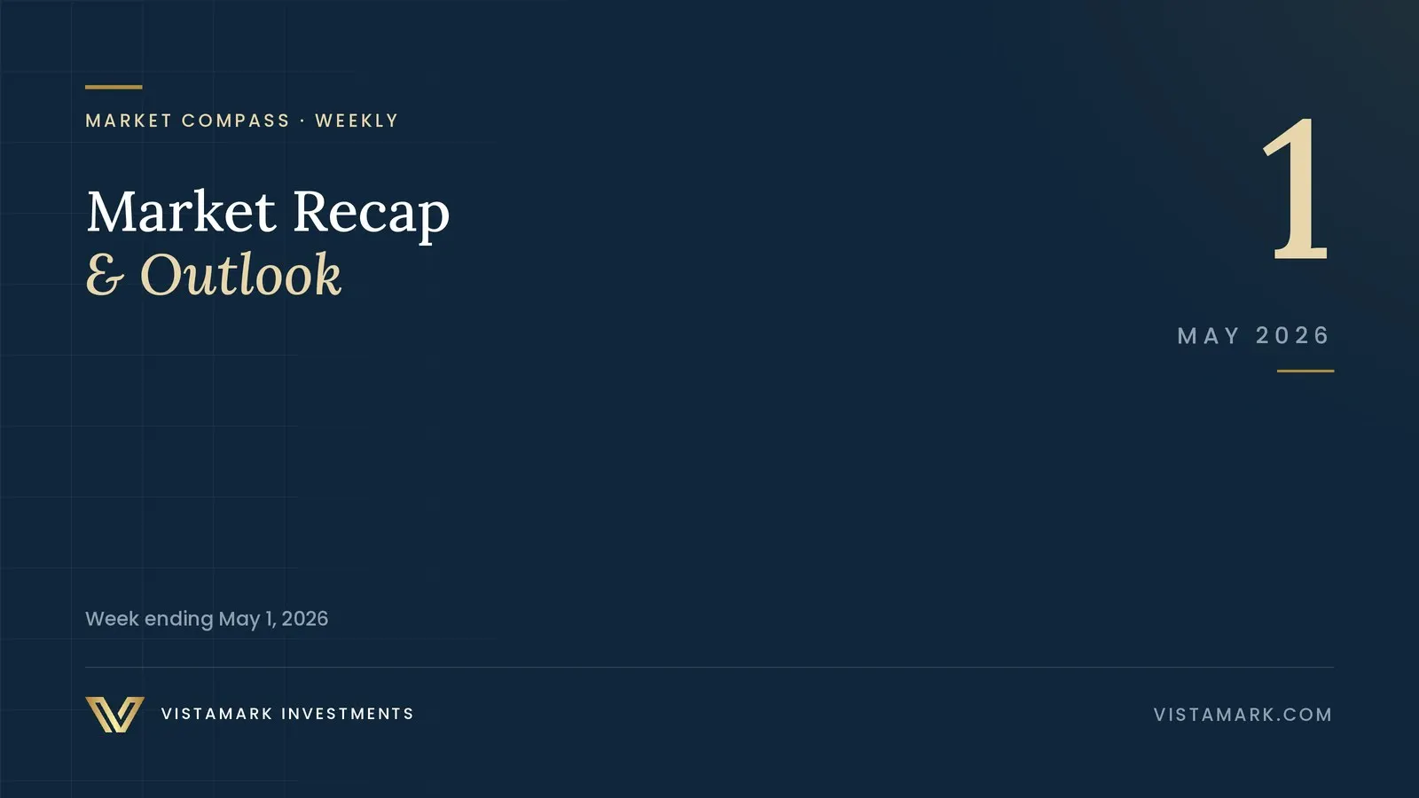 Market Recap & Outlook: Your Weekly Market Compass – May 1, 2026 — Vistamark Investments
