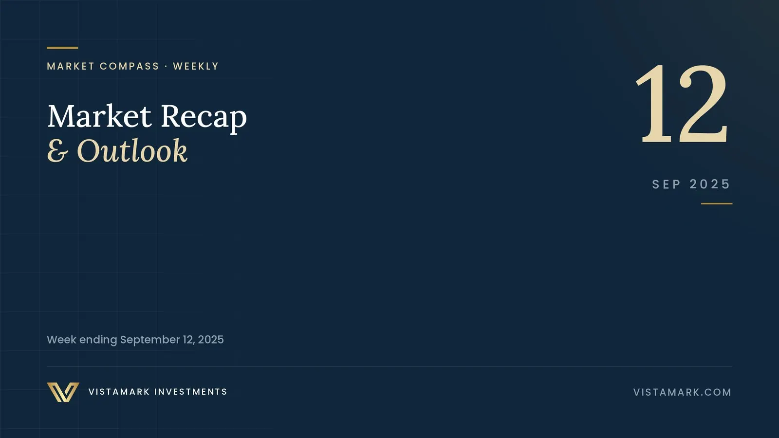 Market Recap & Outlook: Your Weekly Market Compass – September 12, 2025 — Vistamark Investments